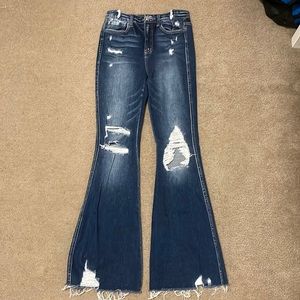 Flying Monkey from Buckle ultra high rise flare stretch jeans